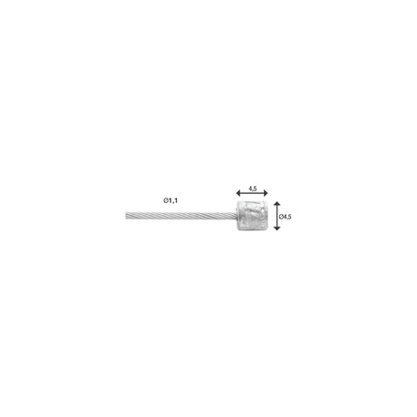 ELVEDES SCHAKEL BINNenk 2250 mm Edelstahl N-NIP. 6472RVS-SHIM-49-SL