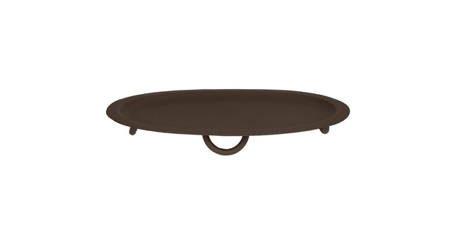 Plate metal brown 38x23x4cm