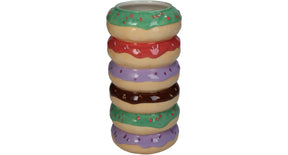 Vase donut fine earthenware multi 9x9x18cm