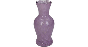 Vase glass lilac 8x8x16cm