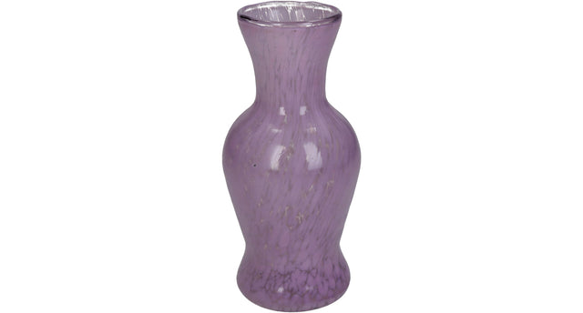 Vase glass lilac 8x8x16cm