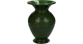 Vase aluminium green 11x11x16cm
