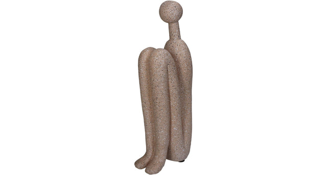 Ornament human polyresin beige 10.3x5.5x26.5cm