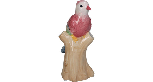 Ornament bird dolomite multi 8.5x8.5x20cm