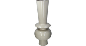 Vase iron ivory 30x30x76cm
