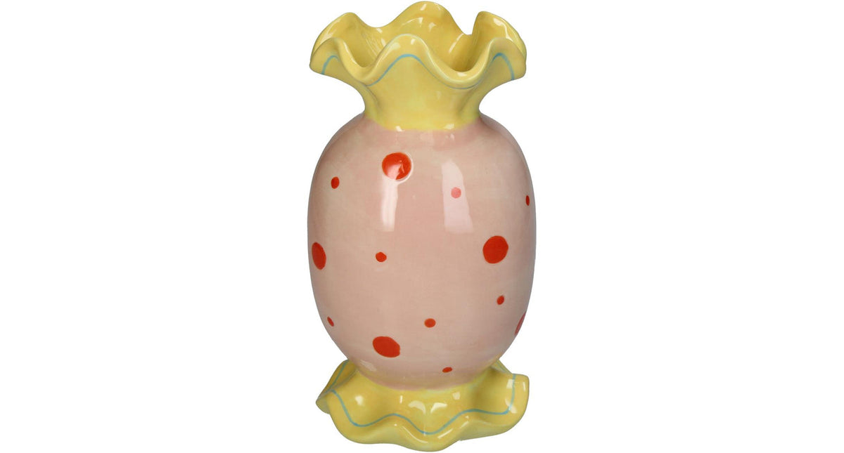 Vase candy fine earthenware multi 12x10.5x23cm