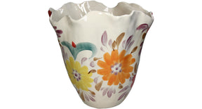 Vase flowers 28.5x27x28cm fine earthenware multi
