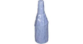 Vase stoneware blue 8.7x8.7x26.4cm