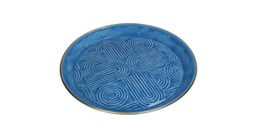 Plate iron blue 42x42x4cm