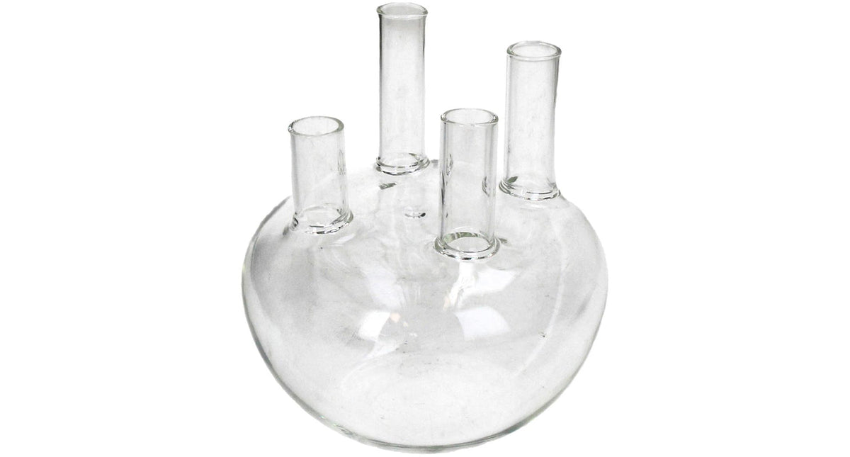 Vase glass clear 15x15x17cm