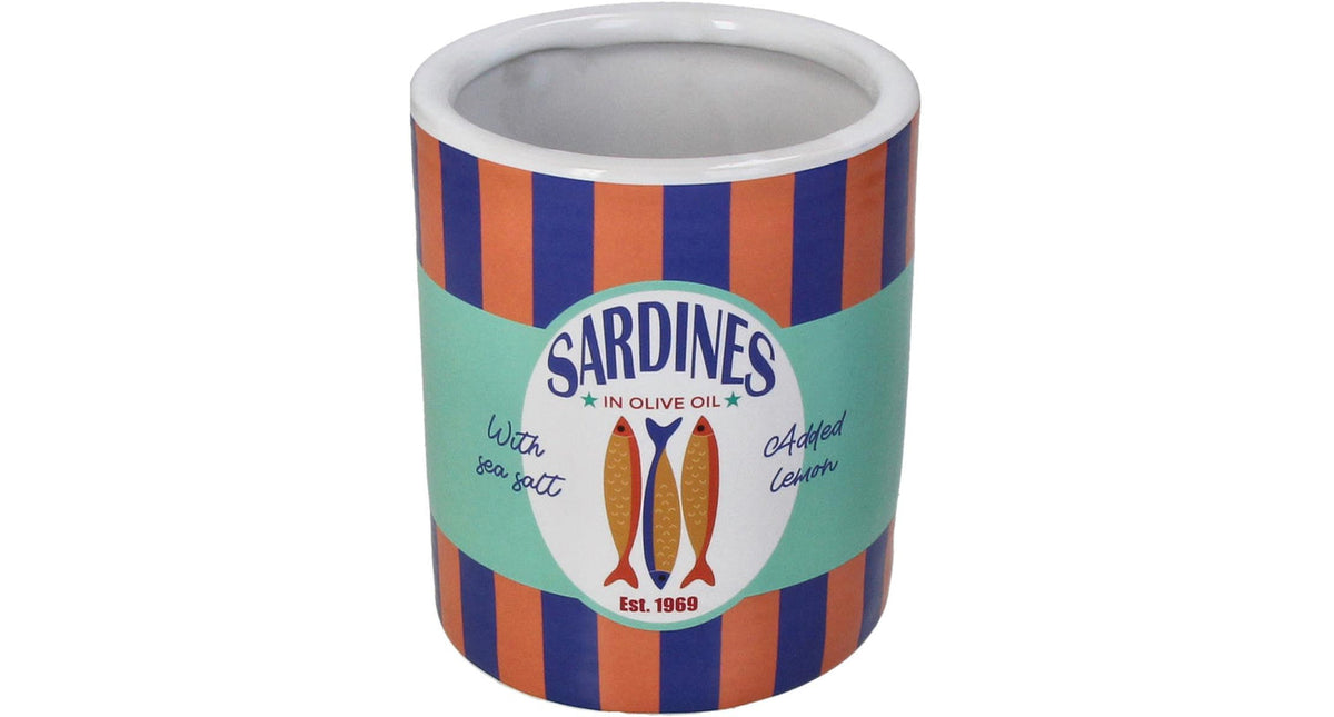 Planter sardines fine earthenware multi 11x11x13.3cm