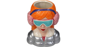 Vase fashion lady dolomite multi 13.8x9.2x16.5cm