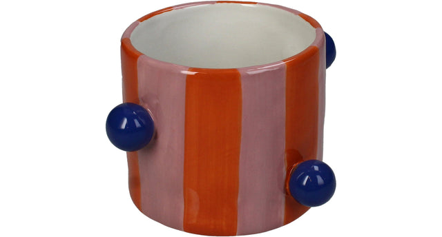 Planter stoneware multi 14.5x14.5x9.5cm