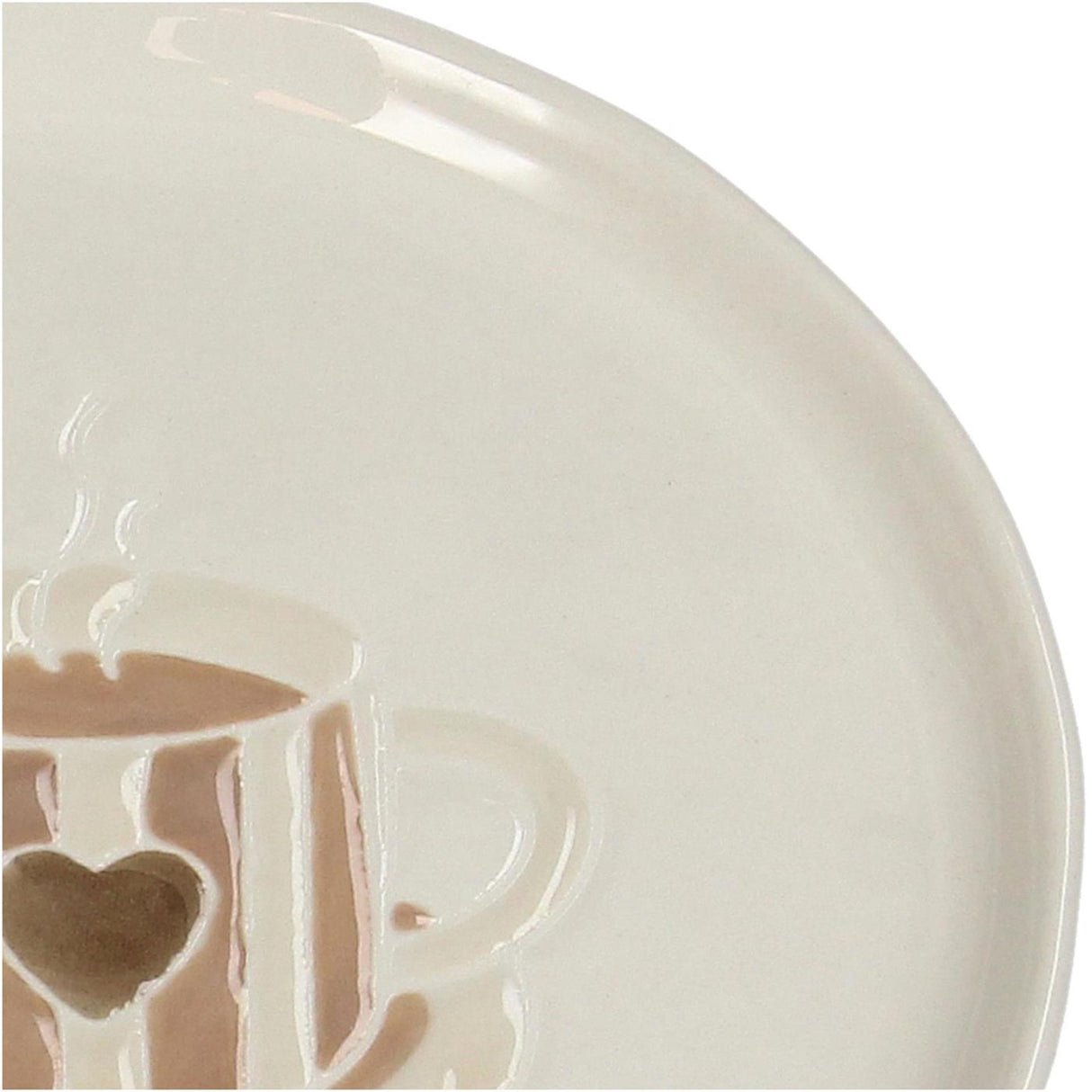Kersten bord coffee keramiek bruin 13.5x13.5x1.3cm