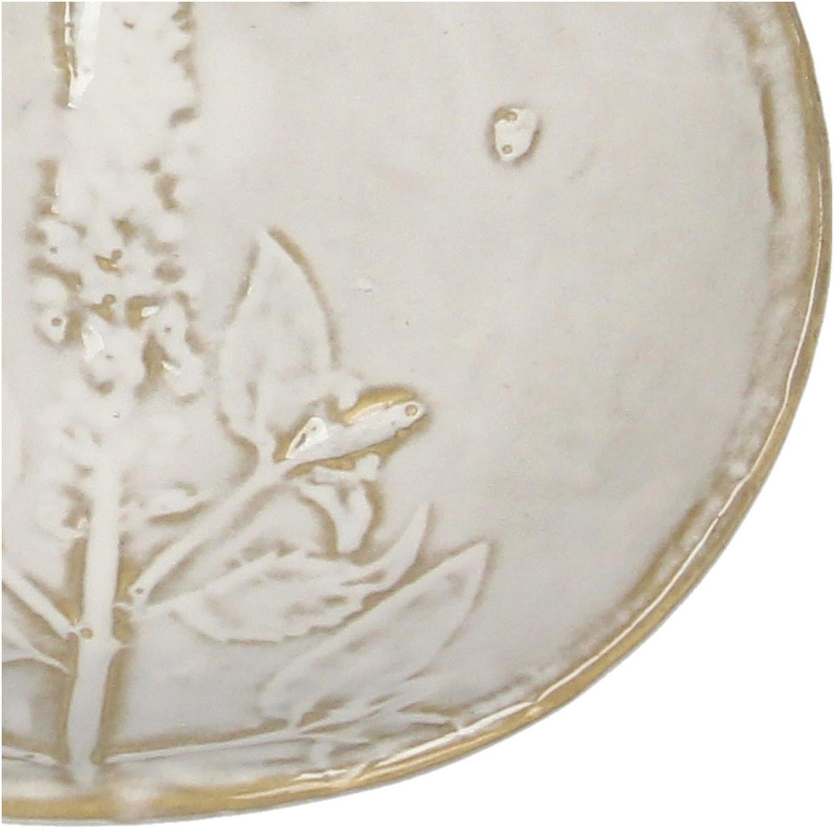Kersten bord veldbloem keramiek white 11.5x10.5x2cm
