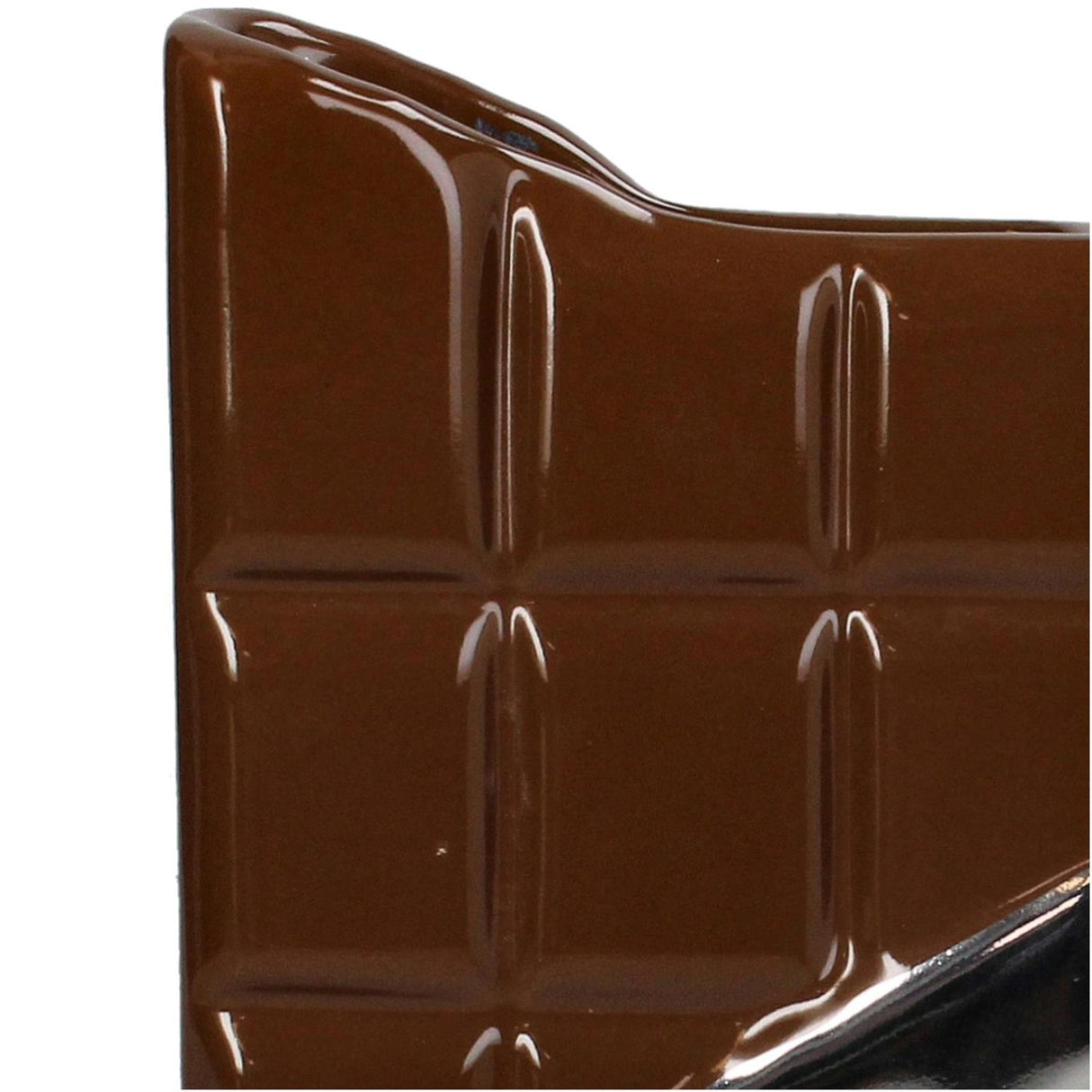 Kersten vaas melk chocolade fijn aardewerk silver 10x5x19.5cm