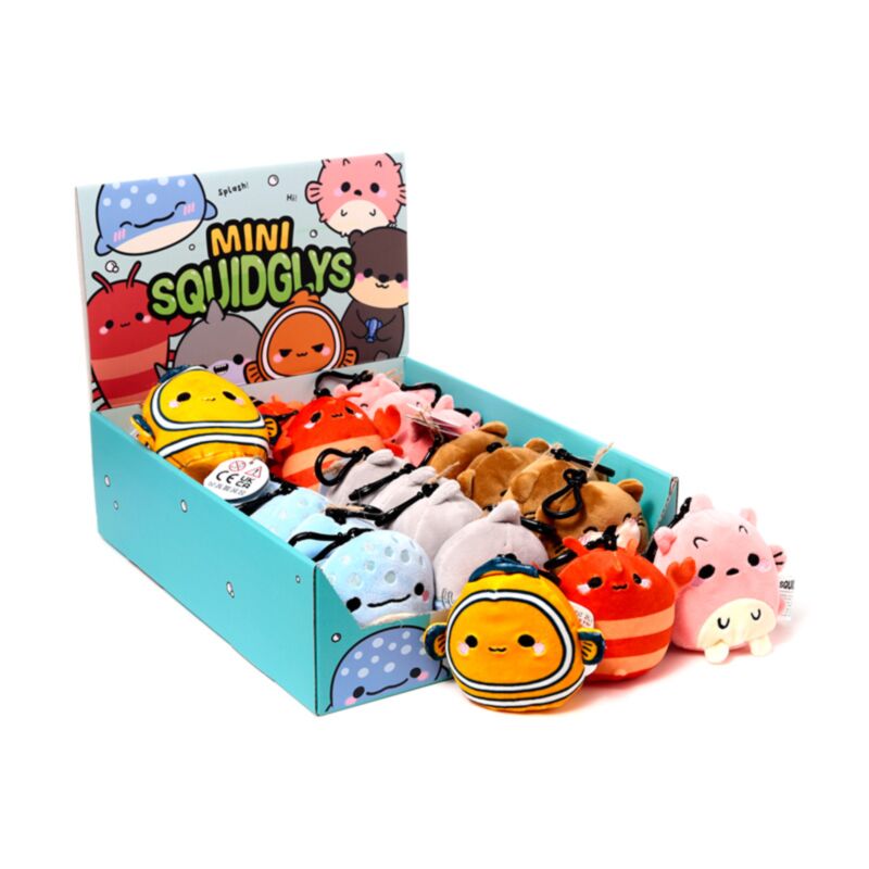 Squidglys adoramals Meereslebewesen-Plüsch-Schlüsselanhänger