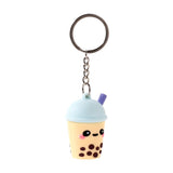 Boba der Bubble Tea Foodie Mals 3D-PVC-Schlüsselanhänger