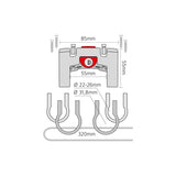 Klickfix Lenkeradapter universal mit Schloss