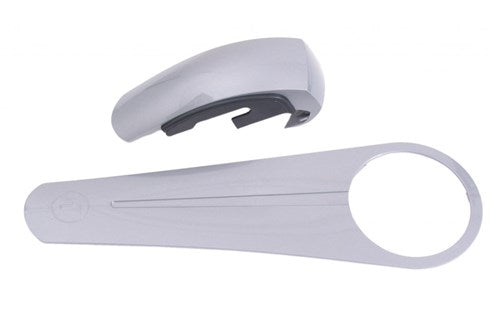 Gazelle Gaskettschrank, leichte Seitenabdeckung + Mittelplatte, grau