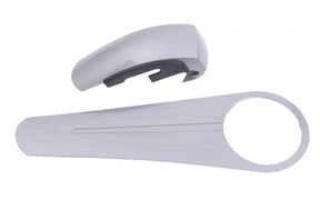 Gazelle Gaskettschrank, leichte Seitenabdeckung + Mittelplatte, grau