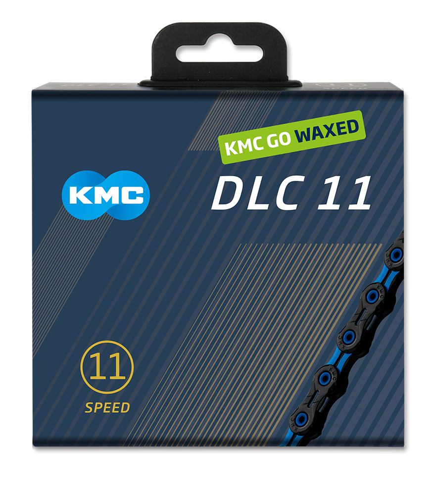 Kmc Kette DLC 11 118l Box gewachst 11-fach schwarz blau