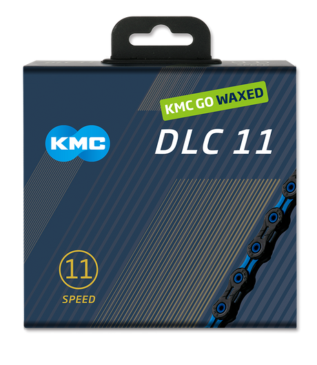 Kmc Kette DLC 11 118l Box gewachst 11-fach schwarz blau
