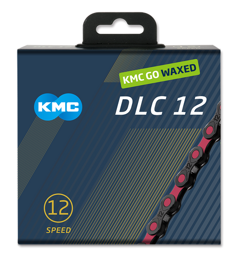 Kmc Kette dlc12 126l Box gewachst 12-fach schwarz rosa