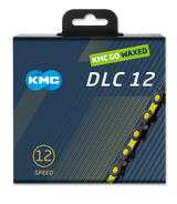 KMC-Kette dlc12 schwarz gelb 126s gewachst