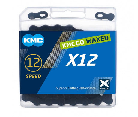 KMC-Ketten x12 Black Tech 1 2 x 11 128 126gl go