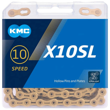 KMC X10SL-TI-N Gold Super Light 114 Snacks (5,88 mm)