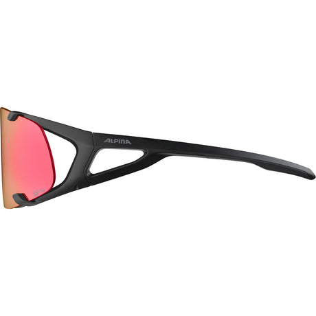 Alpina Bril Hawkeye S Qv Schwarze Mat Rainbow Mirr.Cat.1-3