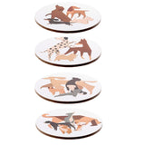 Barks Dog-Set mit 4 Untersetzern