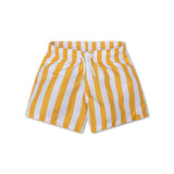 Fluss | Gelbe weiße UV-Badehose für Jungen