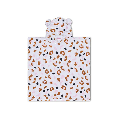 Leopard | Khakifarbener Strandponcho 65 x 65 cm