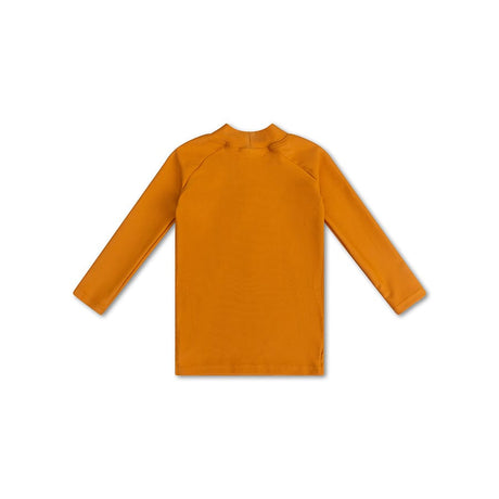 Seestern | Orangefarbenes UV-Badeshirt mit langen Ärmeln