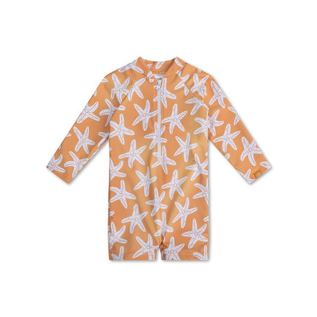Seestern | Orangefarbener UV-Badeanzug für Jungen