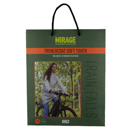 Mirage Regenmantel Niederschlag Trenchcoat - Größe L - Hergestellt aus Polyester weich