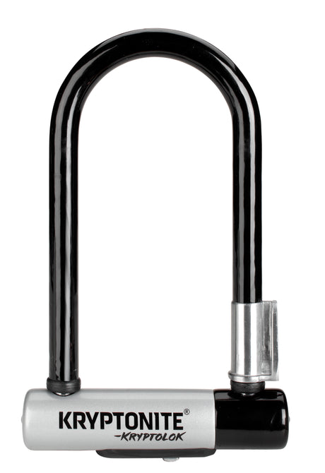 Kryptonite kryptolok mini-7 Fahrrad-Bügelschloss – Art-2-Schloss – elektrisches Fahrrad-Bügelschloss – 17,8 x 8,2 cm – Stahl – schwarz