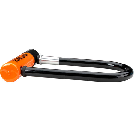 Kryptonite Evolution Mini-7 Bügelschloss mit Kabel – Fahrrad – Art-2-Schloss – Bügelschloss (Elektro-)Fahrrad – 17,8 x 8,3 cm – Kabel 120 cm lang – Orange Schwarz
