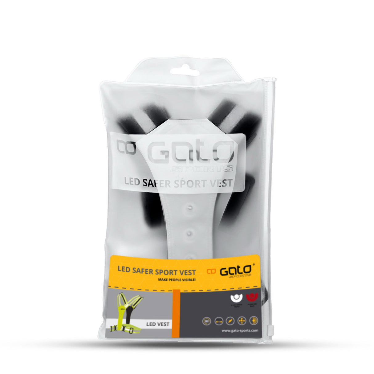 Gato Safer Sport LED Weste Anthrazit Einheitsgröße
