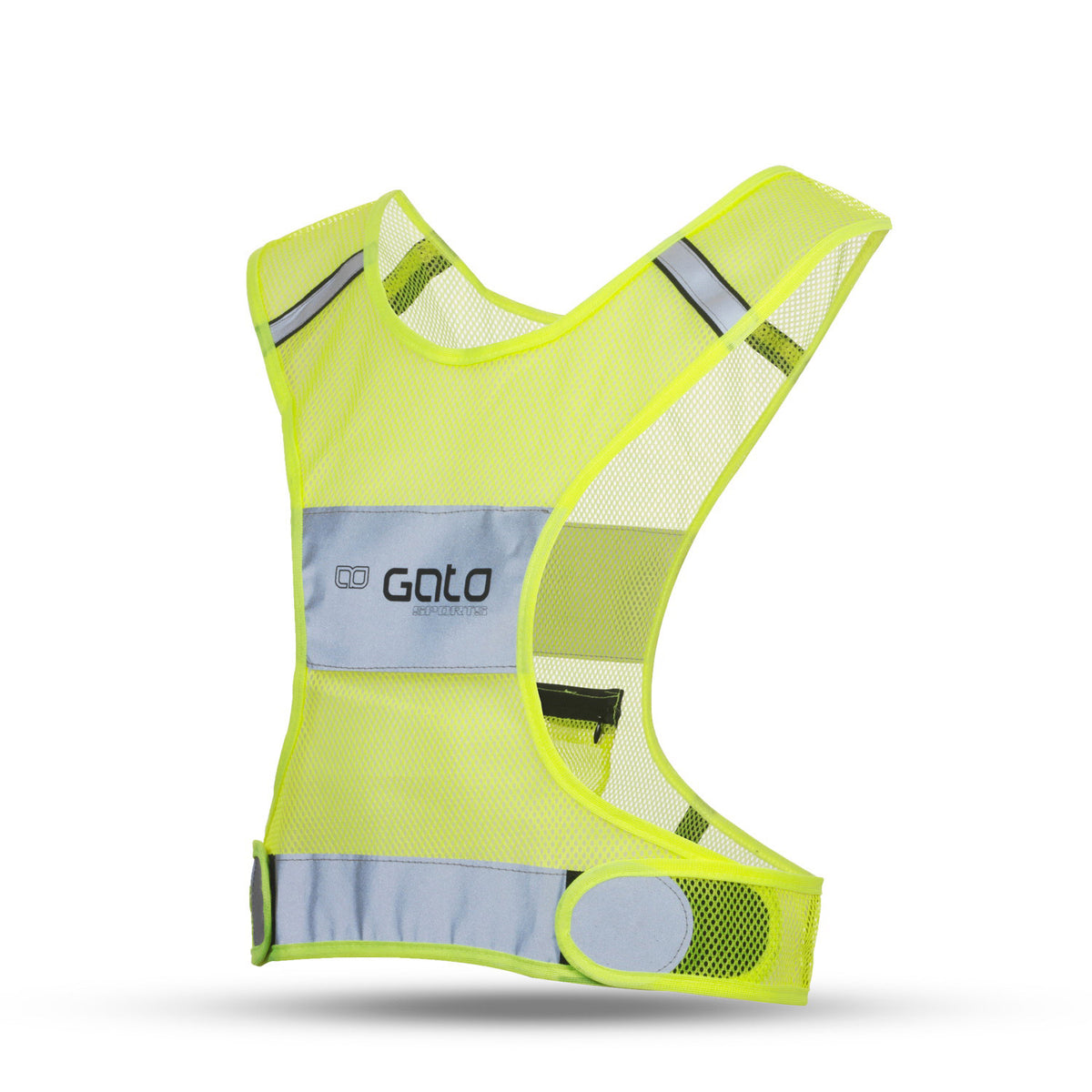 Gato x vest reflektierend neon gelb groß