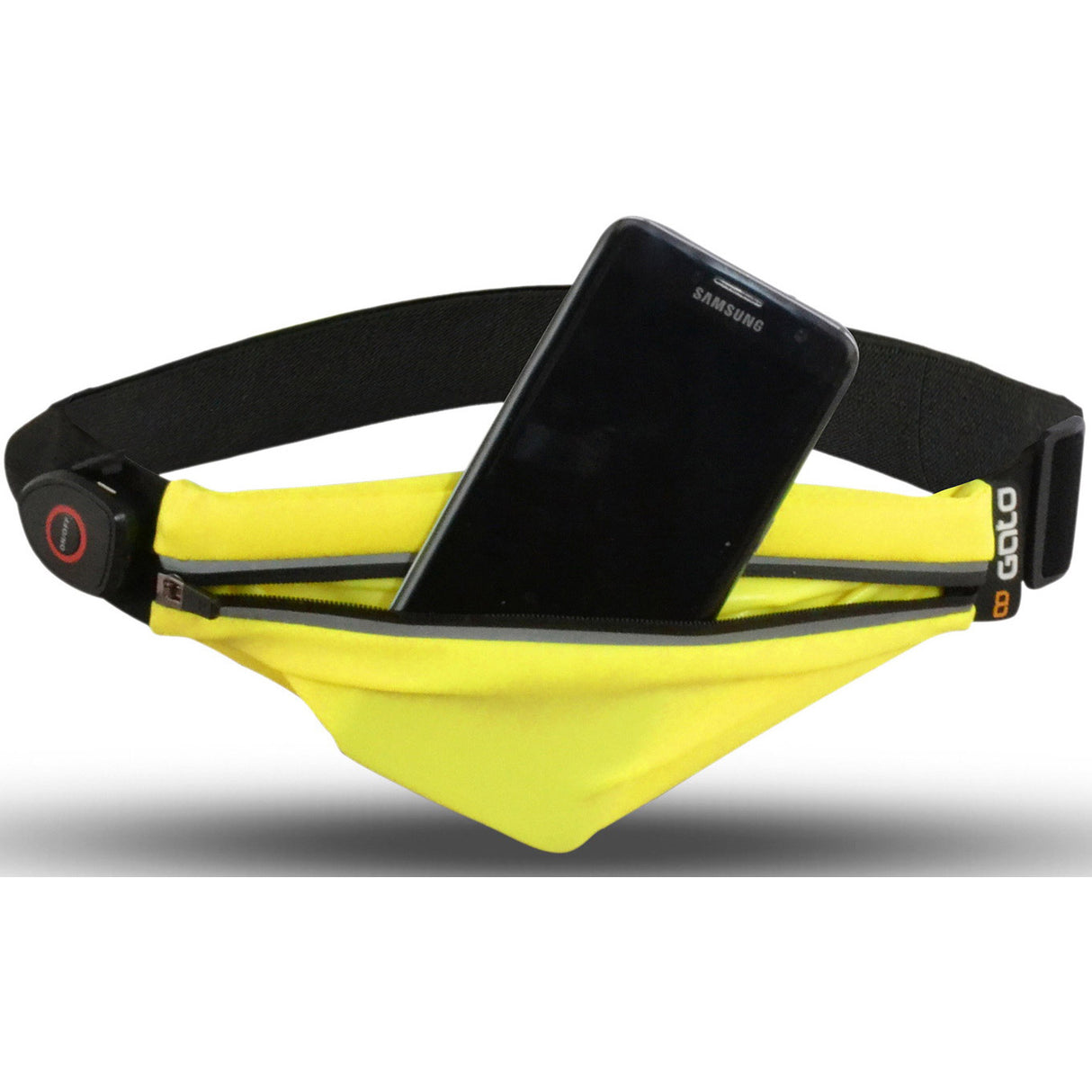 Gato Sport USB-LED-Gürtel, wasserdicht, neongelb, Einheitsgröße