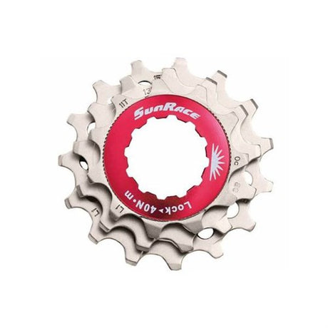 Sturmey-archer europa n.v. Sunrace-Unterlegscheibe mit Kettenrädern 10 V, 11, 13, 15 Zähne, Silber