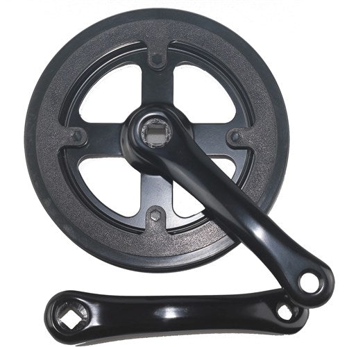 Lasco Kurbelgarnitur 32t 140mm doppelte Schutzkante schwarz