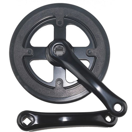 Lasco Kurbelgarnitur 32t 140mm doppelte Schutzkante schwarz