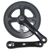 Lasco Kurbelgarnitur 32t 155mm doppelte Schutzkante schwarz
