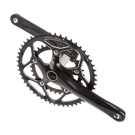 M-Wave Kurbelgarnitur Race Double 10V 50 34T Hollowtec2 schwarz 172,5mm