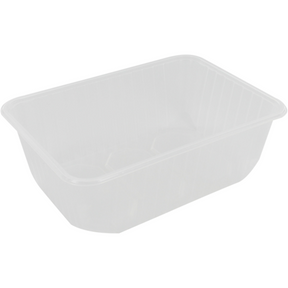 Kilobehälter 1000ml. PP weiß 186x133x63mm (50 Stück)