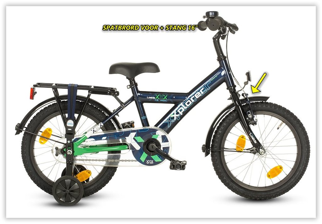 Batavus Kotflügel vorne + Stange 16 schwarz ys768